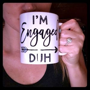 “I’m engaged duh” mug